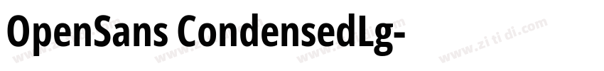 OpenSans CondensedLg字体转换